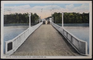 Bridge across Calcasieu River Lake Charles LA