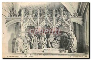 Old Postcard US Interior of the Church Burial of Christ