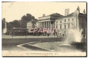 Old Postcard Tours Courthouse and jets & # 39Eau Tramway