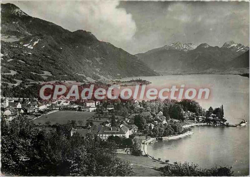 Modern Postcard Lake Annecy Talloires general view