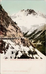 Yukon Sawtooth Mountains AK from Tunnel WP & YR Unused Mitchell Postcard G69