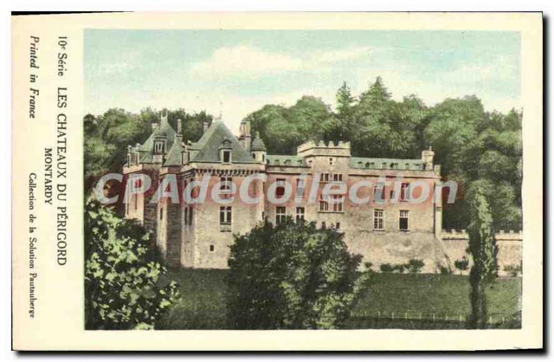 Postcard Old Castles Du Perigord Montardy