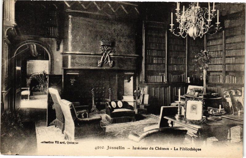 CPA JOSSELIN - Interieur du Chateau - La Bibliotheque (206084)