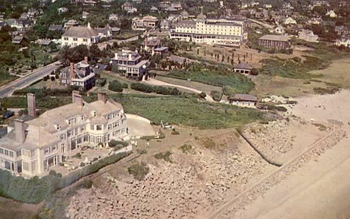 RI - Watch Hill, Aerial, Holiday House and Ocean House