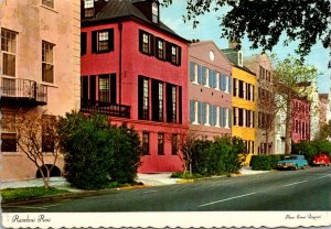 South Carolina Charleston Rainbow Row On East Bay Street