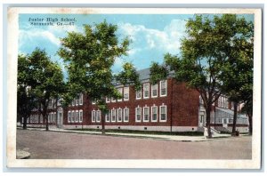 c1910's Junior High School Building Scene Street Savannah Georgia GA Postcard 