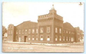 RPPC DALLAS, OR ~ Armory OREGON NATIONAL GUARD Polk County 1913 Postcard