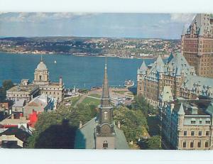 Pre-1980 TOWN VIEW SCENE Quebec City QC p9374