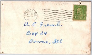 1950's QSL Radio Card W9FAW Stanley WI Amateur Radio Station Posted Postcard