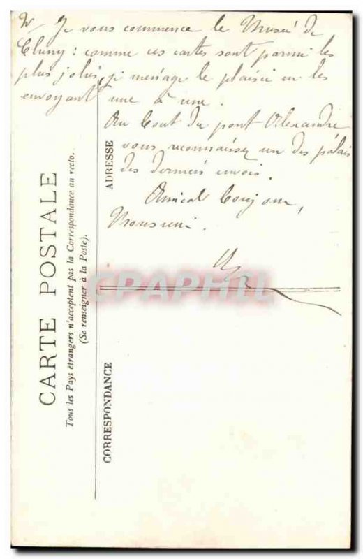 Paris - 5 - Musee de Cluny Old Postcard