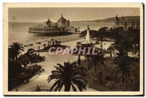 Old Postcard Nice Jetee Promenade Gardens and King Albert 1er