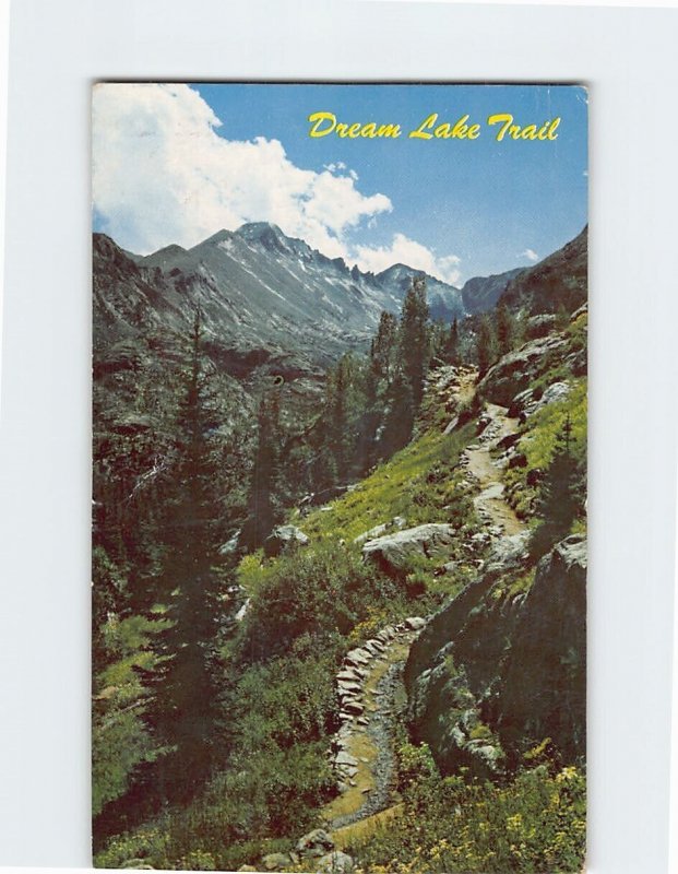 Postcard Dream Lake Trail Longs Peak Colorado USA