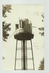 Calmar IOWA RP 1913 RUINS WATER TOWER Exploded nr Decorah Cresco Ft. Atkinson