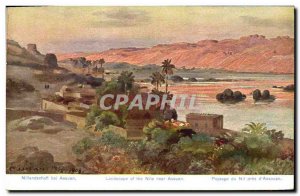Postcard Ancient Egypt Egypt Landscape Nile near Aswan