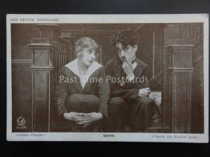 Charlie Chaplin SPOONS Red Letter Photocard c1915