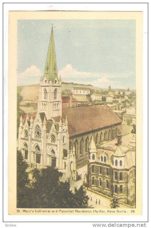 St. Mary's Cathedral & Parochial Residence, Halifax, Nova Scotia, Canada, 193...