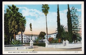 California SANTA ANA Saint Ann's Inn White Border