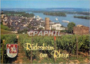 Postcard Modern Rudesheim am Rhein
