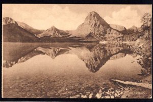 Montana GLACIER NATIONAL PARK Mt. Rockwell and Two Medicine Lake Divided Back