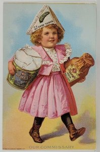 Heinz 57 Good Things Little Girl Out Commissary Advertising Repro Postcard R18