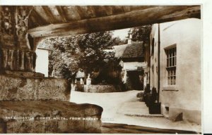 Wiltshire Postcard - Castle Combe From Market Cross - Real Photo - Ref 9065A