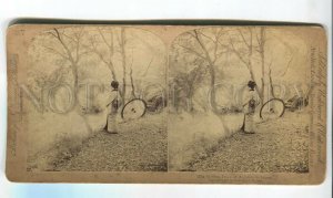 465997 1896 Japan golden autumn day japanese geisha Underwood STEREO