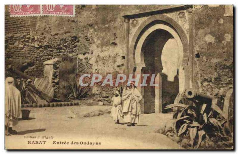 VINTAGE POSTCARD Rabat Entered of Oudayas