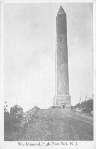 High Point Park New Jersey War Memorial Vintage Postcard JH230433
