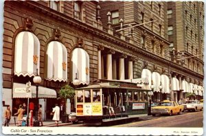 M-78030 Powell Street Cable Car At Geary St San Francisco California