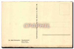 Old Postcard Wiesbaden central station