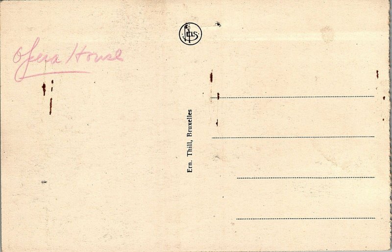 c1910 ANVERS ANTWERP ROYAL OPERA HOUSE LITHOGRAPHIC POSTCARD 34-97