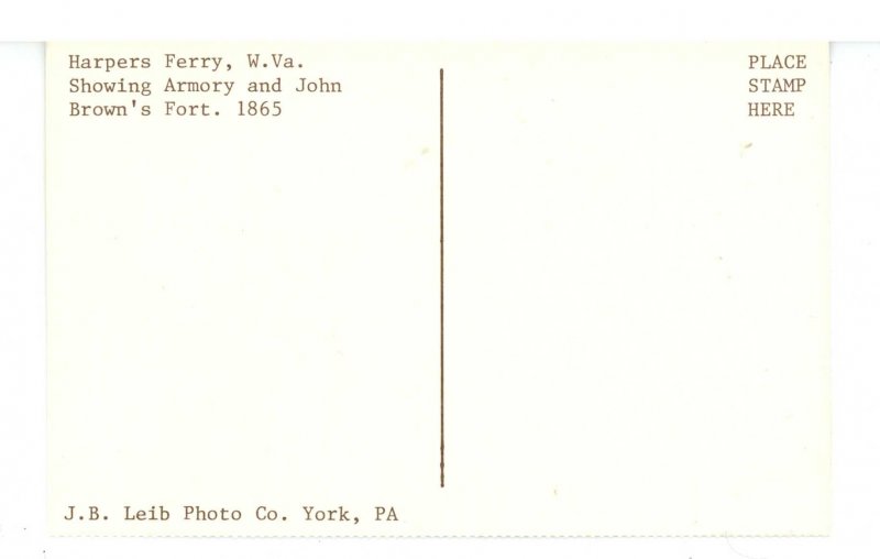 WV - Harper's Ferry. Brown's Fort, 1865
