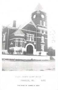 Franklin Georgia Heard Court House Real Photo Antique Postcard K73556