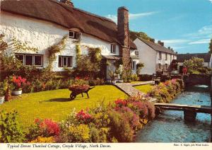 BR91572 typical devon thatched cottage croyde village north devon  uk