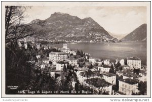 Switzerland Lago di LUgano col Monti Bre e Boglia 1943 Photo