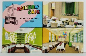 Hennepin at Lake Rainbow Cafe Minnesota Restaurant Postcard P4