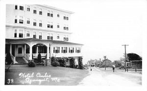 Ogunquit ME Hotel Ontio Road to Cottages Real Photo Postcard