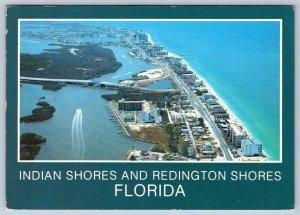 Indian Shores And Redington Shores, Florida, 1988 Chrome Aerial View Postcard