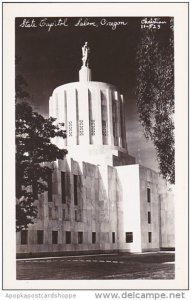 Oregon Salem State Capitol Building Real Photo