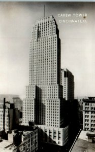 1960s Carew Tower Cincinnati Ohio Real Photo Postcard