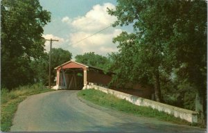 postcard Wilmington, Delaware - Smith's Bridge - covered bridge