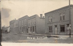 H44/ Burr Oak Michigan RPPC Postcard c1910 Main Street Martin Image Stores 12
