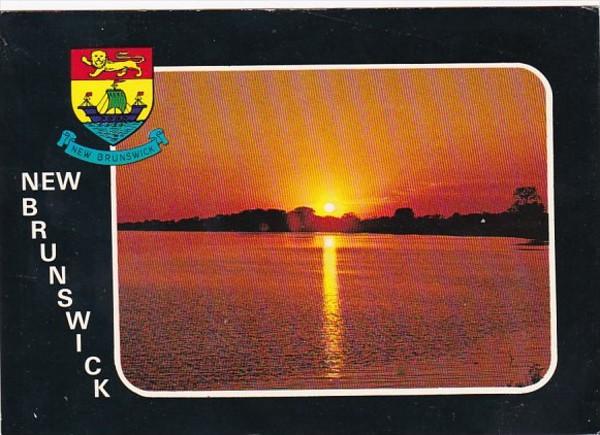 Canada  New Brunswick Beautiful St John River Sunset 1984