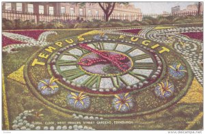 EDINBURGH, Scotland, PU-1937; Floral Clock, West Princes Street Gardens