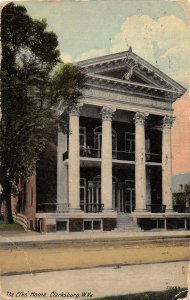 F54/ Clarksburg West Virginia Postcard 1912 The Elks Home