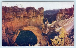 NATURAL BRIDGES NATIONAL MONUMENT?, UT ~ Largest Natural BRIDGE 1952 Postcard