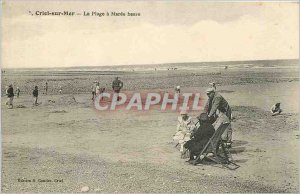 Old Postcard Criel-sur-Mer - La Plage � low tide