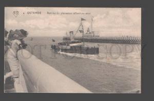 096895 BELGIUM LIGHTHOUSE Ostende Bateau de plaisance allant