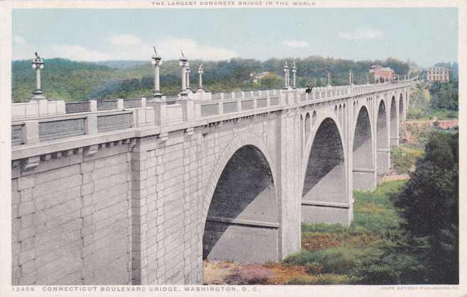 Connecticut Boulevard Bridge, Washington, DC - DB - Detroit Publishing