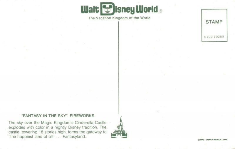 Walt Disney World Fantasy In The Sky Fireworks 04.12